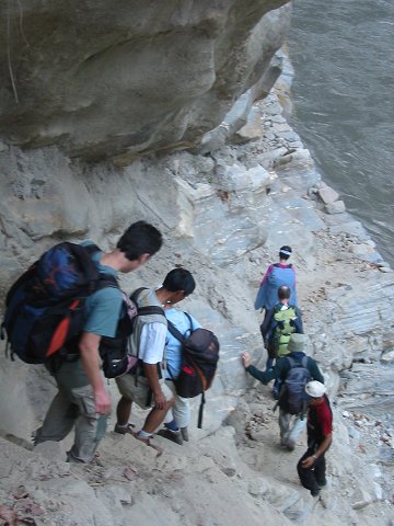 Sur ce trek, il n'est pas rare de descendre 100 m, pour les remonter dans le quart d'heure qui suit