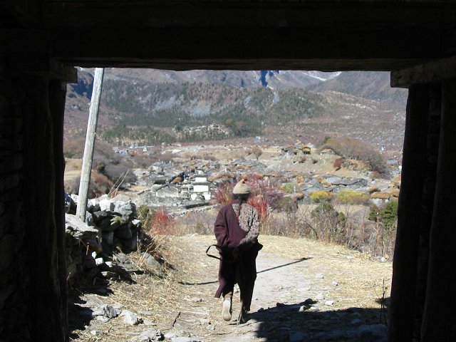Arrive sur Sama Gompa (3510m)